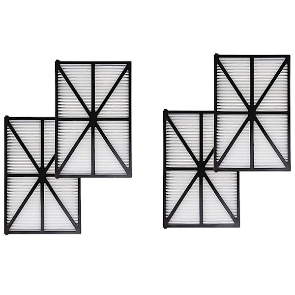 4 stk. Poolrenserfiltre Vaskbare RCX70101 til Sharkvac til Aquavac Robot Poolrenser Tilbehør Black  White