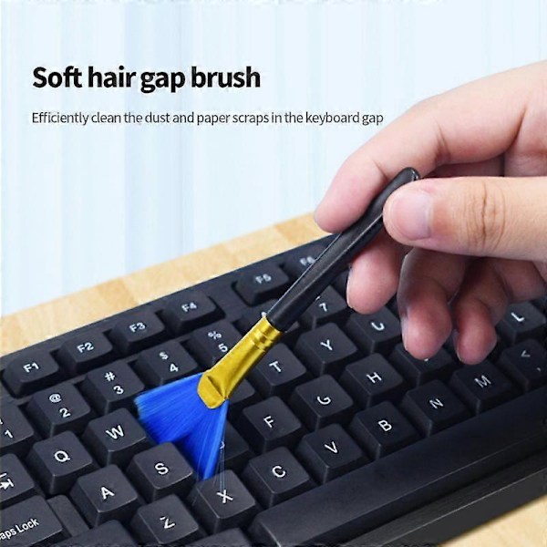 10 st Tangentbord PC Rengöringsborste Kit Liten Dator Dammsugare Antistatisk För Laptop USB Hushållsrengöringsverktyg