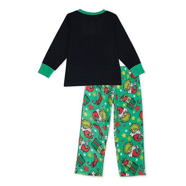 Familjematchande God Jul Grinchen Pyjamas Set Kvinnor Män Barn Baby Julpyjamas Nattkläder Sovkläder Kid 11-12 Years