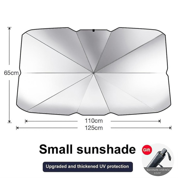 Bil Vindruta Solskydd Paraply Värmeisolering Sol Parasoll Paraply Small