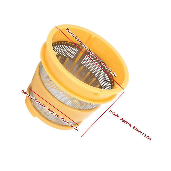 Saftpressens grovmaskede filter, rustfrit stål grovmaskede udskiftning til HU500DG hjemmekøkkenblender As Shown
