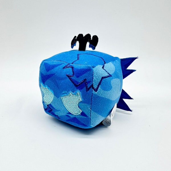 Blox Fruits Plyschleksak 2024, Mjuk PP Bomullsplyschkudde, 8” Kramplyschdjur, Present till Fans Barn DB Ice