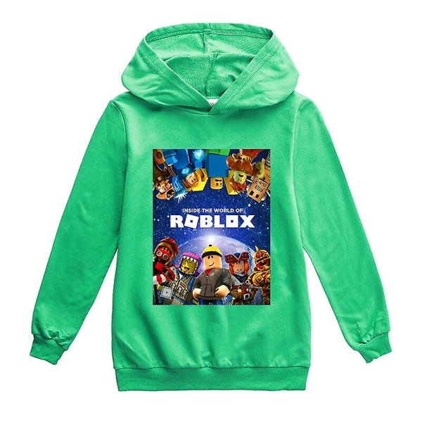 Forår Efterår Roblox Børnetøj Drenge Piger Grafisk T-shirt Teenagere Hoodies Hættetrøje Top Børnetøj 2-16 år 140 9-10Y as show4