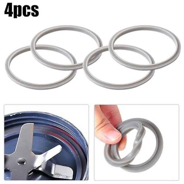Gasket Udskiftning Gummiringe Tætningsringe Pakninger Del Til Nutribullet Tilbehør Blender 900w 4Pcs