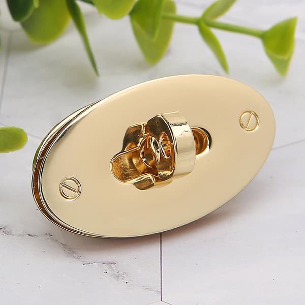 Oval Twist Lås Taske til Kasse Catch Spænde Spænde til Håndtasker Tilbehør DIY Cra