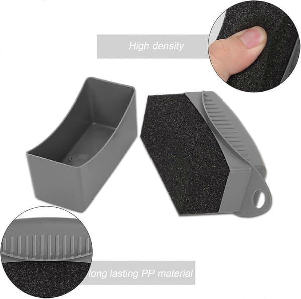 2 stk. Dækglansapplikator, genanvendelig dækdressingapplikatorpude med ergonomisk design