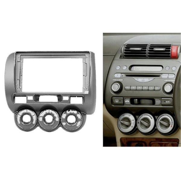 Bilstereo 9 tommer 2din Audio Facia Dvd Kompatibel med Honda Fit City Jazz 2006