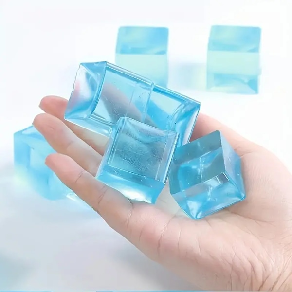 10 stk. Ice Cube Squishy Legetøj, Squeeze Stress Relief Toy