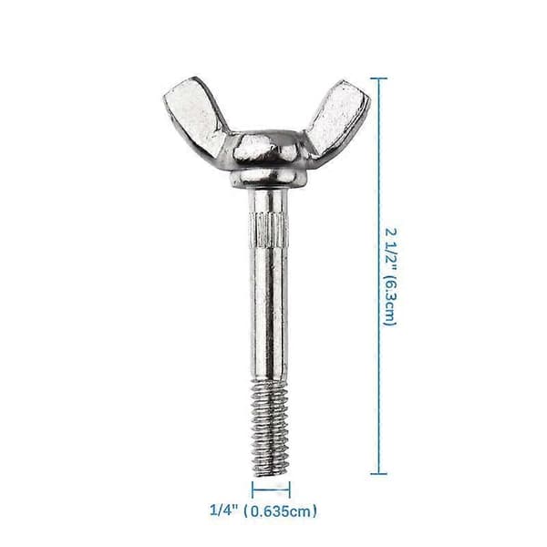 Stilts Vingmuttrar Ersättningstillbehör för Gipsmålning Dekoration 4 Pack silver