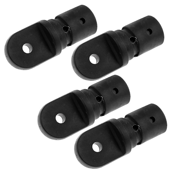 4 stycken nylonbåtsbimini-toppsko, 21 mm rör inuti öga Black