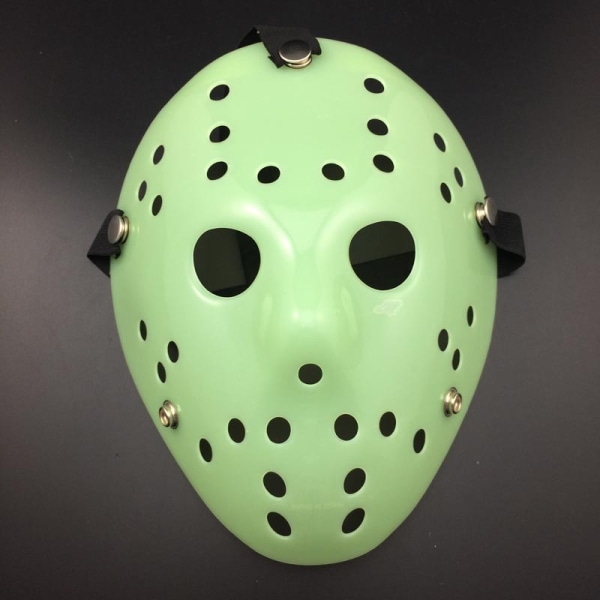 Deluxe Hockey Mask Unisex Fancy Dress Cosplay green