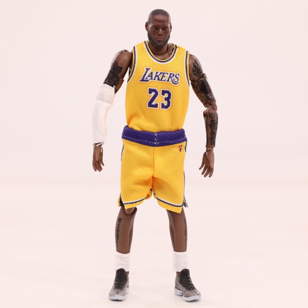 NBA Lakers Nr. 23 LeBron James Actionfigur Leksak Statyett För Samling Present