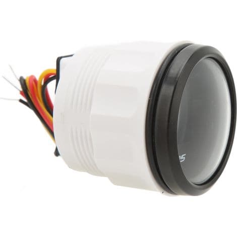 52 mm GPS-speedometer kilometertæller LCD-display DC 9-32V til båd, yacht, autocamper, køretøjer, sort
