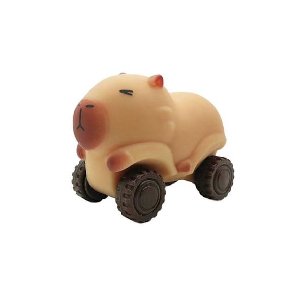 Tegneserie Capybara Bil Legetøj Stressaflastning Transformérbar Capybara Lastbil Klem Sensory Legetøj Børn Teenagere Brown