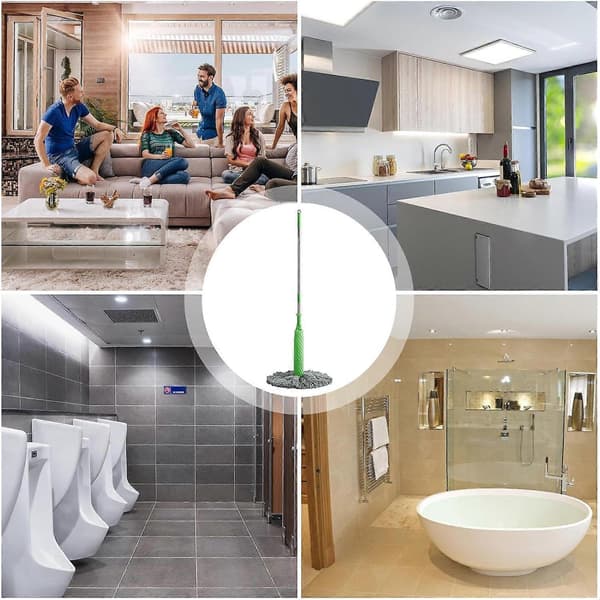 Dehydreret mopperenser | Håndholdt lang moppe | Gulvmoppe til badekar, toilet