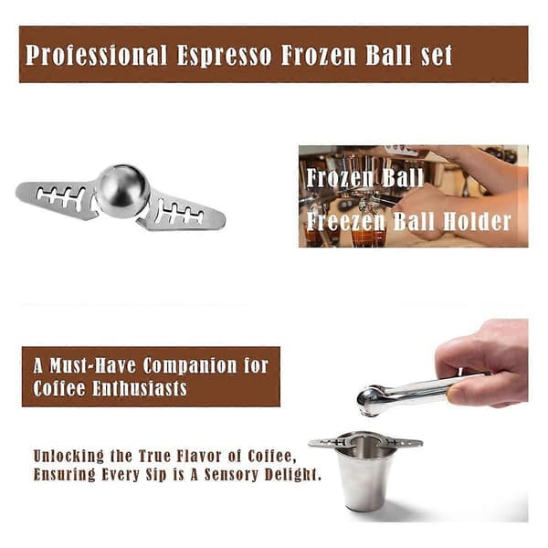 Espresso Kølebold til Espresso Kaffe Espresso Køleapparat Rustfrit Stål Kølebold/Is Sph Silver