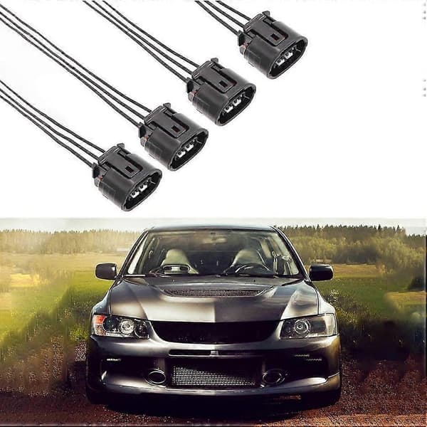4 stk. tændspole-stik ledningsnet passer til Mitsubishi Outlander 3.0L Lancer 2.0L 2.4L [DB]