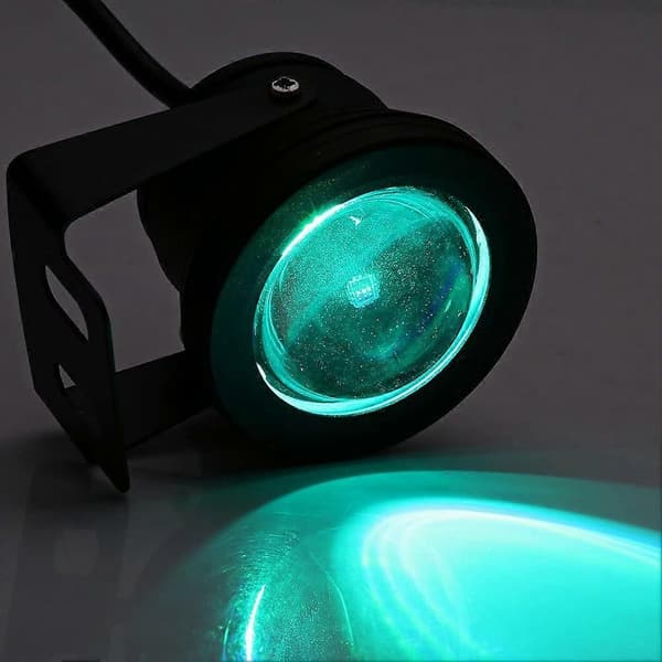 LED Undervands Floodlight, IP67 Vandtæt RGB Undervandslys, 10W LED Floodlight til Springvand Pool Udendørs Havebelysning Sort