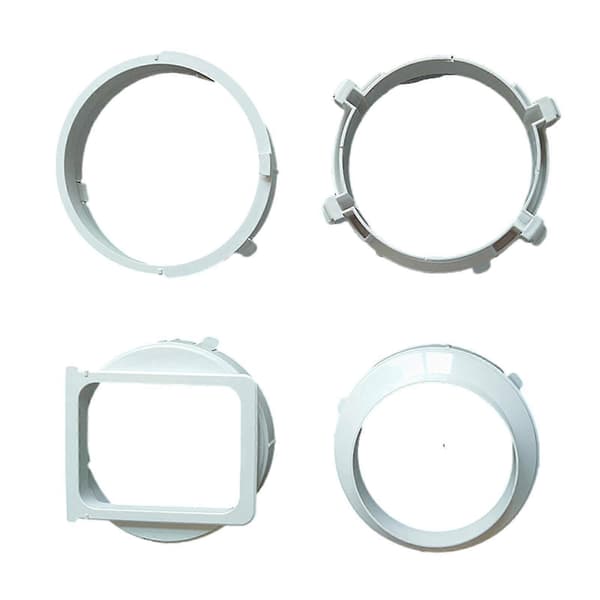 5-typer udstødningsslange til bærbar aircondition AC ventilationsadapter stik sæt D 4 connector -15cm