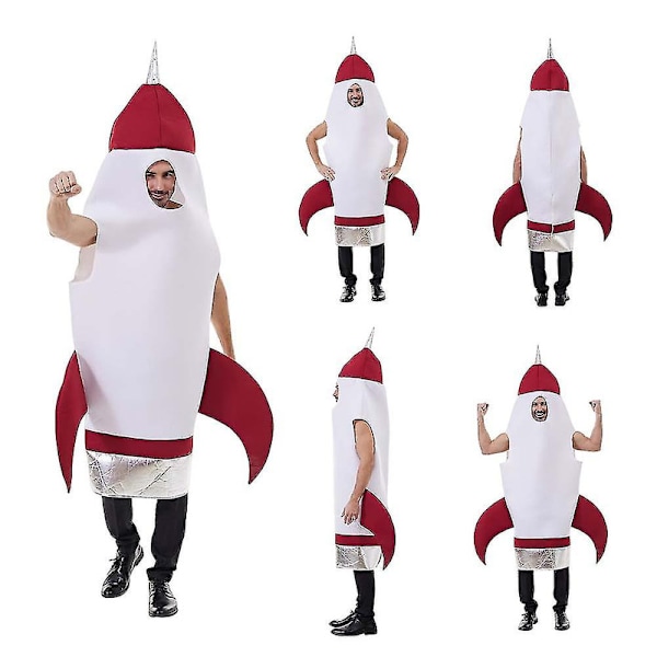 Polyester Rocket-space Cosplay Kostym Halloween Festival Cosplay Dräkt För Maskerader Fest [DmS]