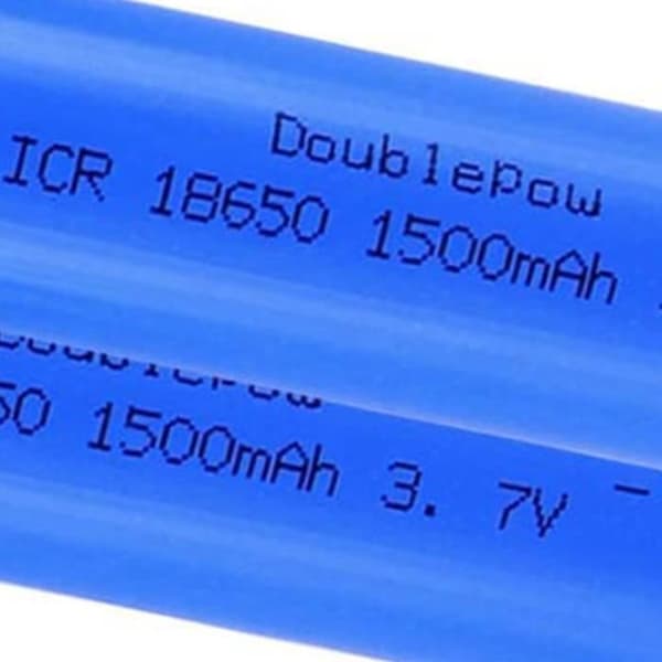 2st 18650 litiumbatteri 1500mah 3.7v uppladdningsbart batteri