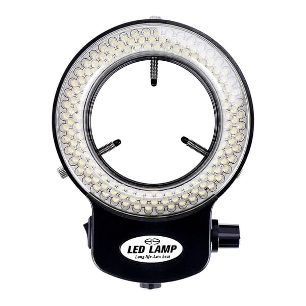 144 LED Miniscope Ring Light Ring Light 0 - 100% Justerbar Lampe Til Miniscope Ring Light Black