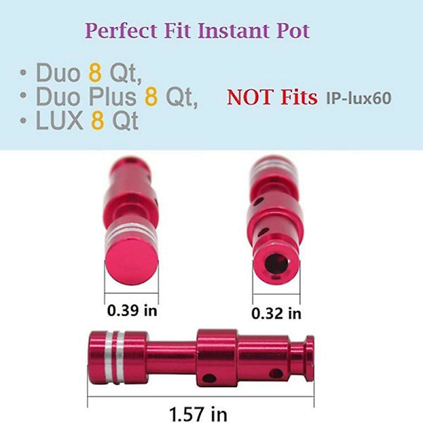 Magnetventil, 21 stk. trykkoger dampventil universel udskiftning flyder og forsegler Electrom silver   red