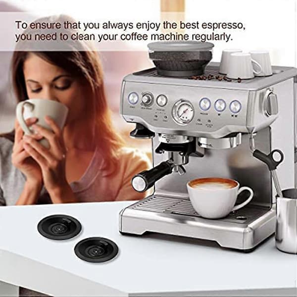 Espresso Rengöringsdisk för Espressomaskin, 4-pack 54 mm Espresso Backflush-disk för BES870XL, BES84 Black