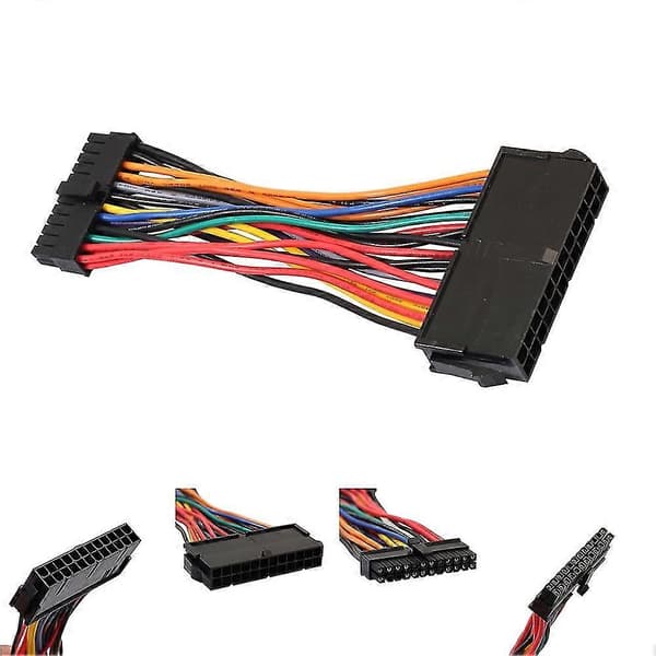 3 x ATX Standard 24Pin Hunn til Mini 24Pin Intern Strømadapter Konverteringskabel [DB]
