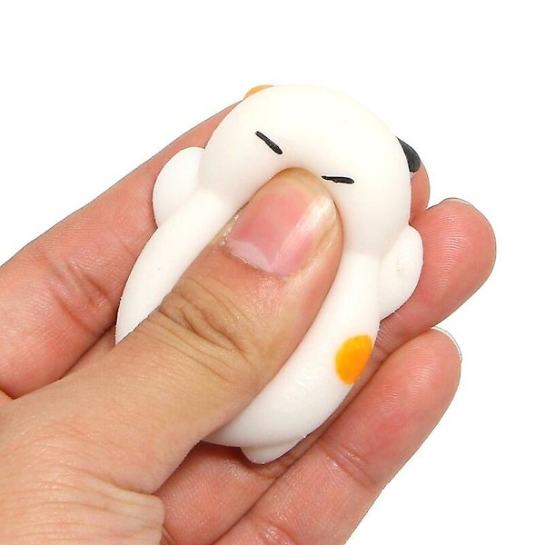 Tegneseriekatt Squishy Leke TPR Myk Dyr Antistress Ball Morsom Søt Abreact Sticky  [DmS] gray cat 1
