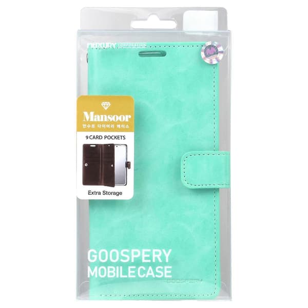 Til Samsung Galaxy S25+ 5G GOOSPERY MANSOOR DIARY 9 Kortpladser Læder Telefon Cover [DB]