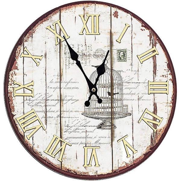 15 Stykker Klokkesiffersett DIY Digital Klokkesiffer Klokkehender Klokkestilbehør (Romertall Gold silver black