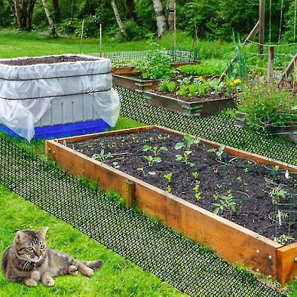 Puutarhaparvekkeen kissan- ja koirankarkote, muovinen piikkimatto, kaivamisen esto, pitää kissan ja koiran loitolla