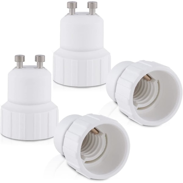 4x Sockeladapter - GU10 till E14 Sockelomvandlare - Bajonettbas Lampfäste Adapter för Halogen LED-lampa