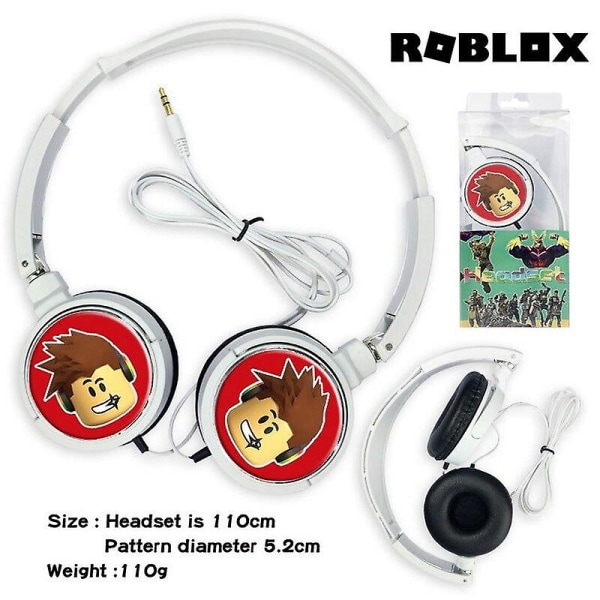 Roblox Games Wired Headphone Dynablocks Music Stereo Earphone Computer Mobile Phone Headset Kids Toys Gift [DB]BY With box1