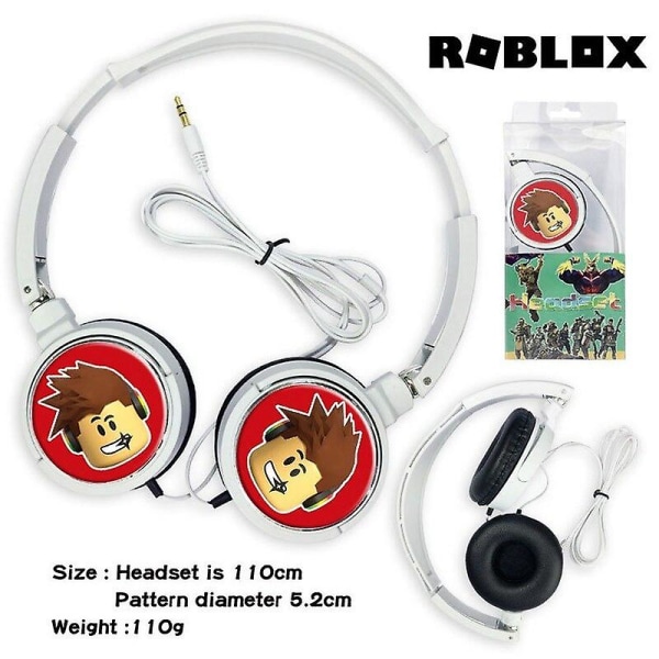 Roblox Spel Trådbundna Hörlurar Dynablocks Musik Stereo Hörlurar Dator Mobiltelefon Headset Barnleksaker Present [DB]BY With box1