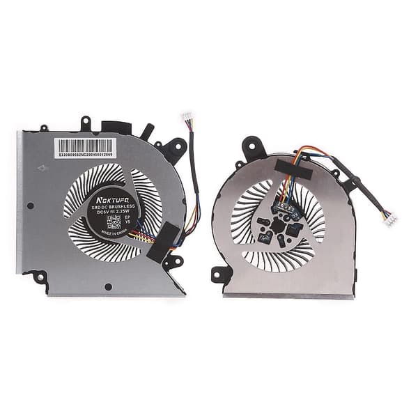 Ny bærbar computer køleventilator til MSI Katana GF66 GF76 11SC 11UC 11UD 11UE bærbar radiator DC 5V 1.0A 4-pin 4-tråds bærbar computer [DM] CPU GPU