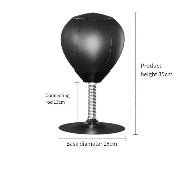 Desktop Boxningssäck Stressavlastning Hastighetsträning Boxningssäck Muay Thai Träning Sugkopp
