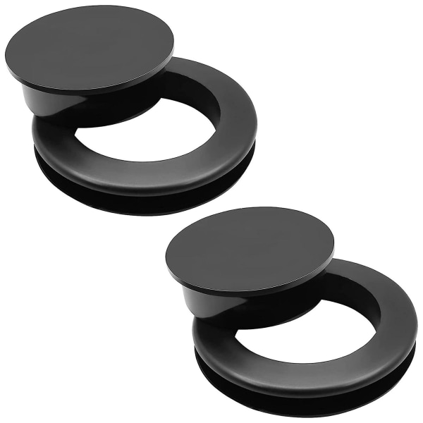 Parasollhullring Plugg Fleksibel Enkel Installasjon Parasoll Kile For Svømmebasseng Balkong Black Ring*2pcs