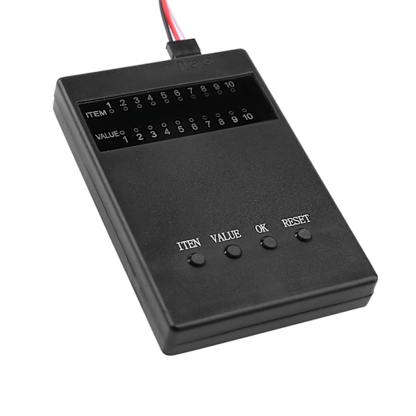 RC-bil Programmerkort Elektronisk Hastighetsregulator Programmerer for RC-bil 25a-120a Børsteløs ESC [DmS] black