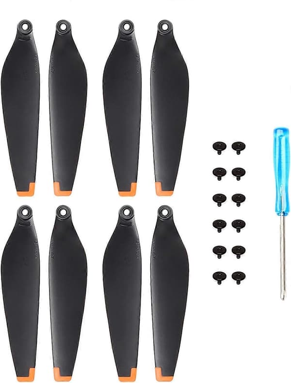 (Orange24 stk. propeller til DJI Mini 4 Pro/Mini 3 Pro erstatningspropelblade lav støj vinger 6030F til DJI Mini 4 Pro/Mini 4 Pro drone tilbehør