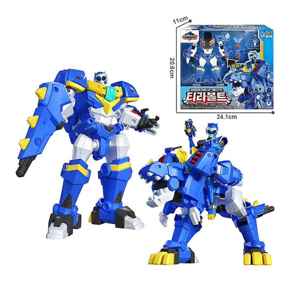 Mini Force 2 Super Dino Power Transformation Robot Legetøj Actionfigurer MiniForce X Simulation Dyr Deformation Dinosaur Legetøj (FMY)