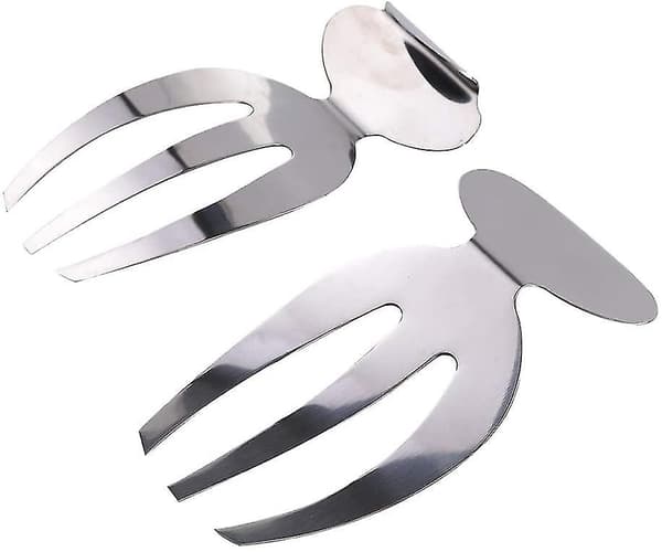 2 Salaattikahvaa Ruostumattomasta Teräksestä Salaattiservit Kitchen Helper Pastaservit