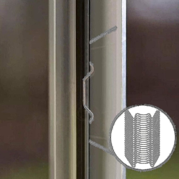100 st Greenhouse-klämmor för Glas, Rostfritt Stål Växthusfönsterklämmor Glasrutsfixering