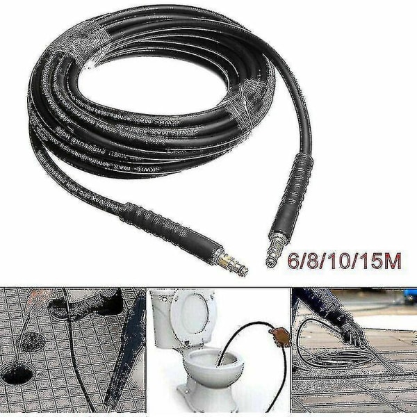 Til Karcher K2 K3 K4 K5 K6 K7 (6m) Højtryksrensere Vandrensning Højtryksudskiftningsslange Rengøringskit 6m/8m/10m/15mBY
