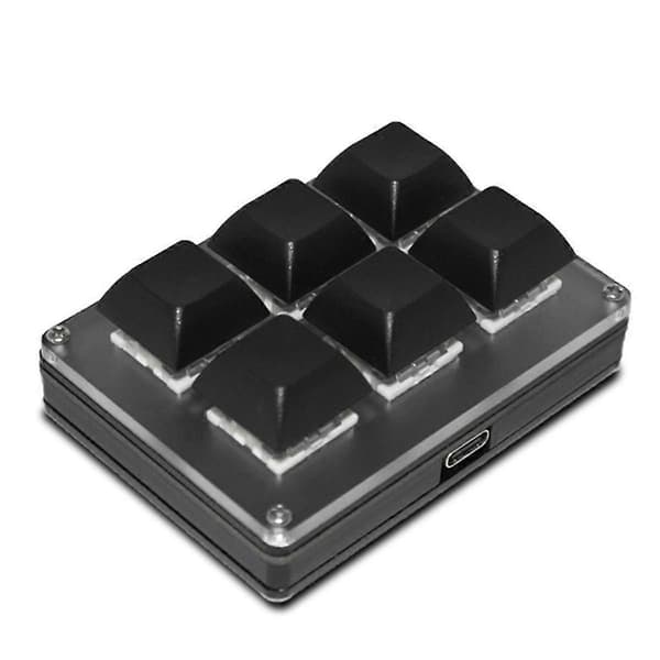 6-knappers Trådløst Tilpassbart Tastatur 2.4g Usb Bluetooth -modus Tastaturtilpasning Hot-swappable Taster