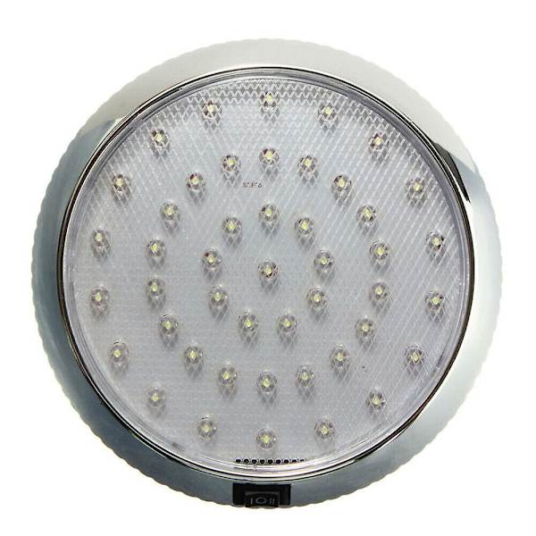 LED Hvidt Lys Til Campingvogn RV Trailer Båd Indvendig Tag Loft Kuppel Lampe 12VBY