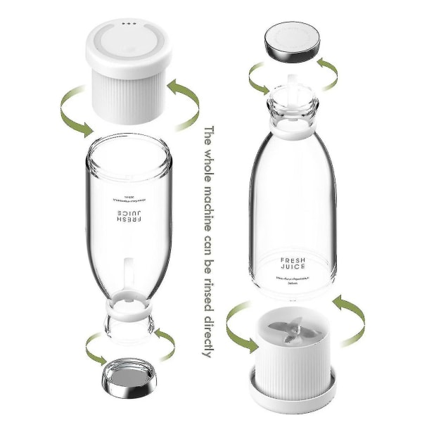 Bærbar Elektrisk Saftpresser Blender USB Mini Frugtblender Saftpresser Frugt Ekstraktor Mad Shake Multifunktionel Saftpresser [Gratis Forsendelse]BY Only one spoon