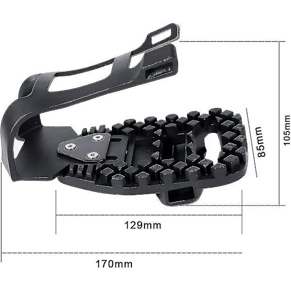 Tåbur for Peloton Bike & Peloton Bike+ pedaler kompatible tåbur adaptere, tåspennebur