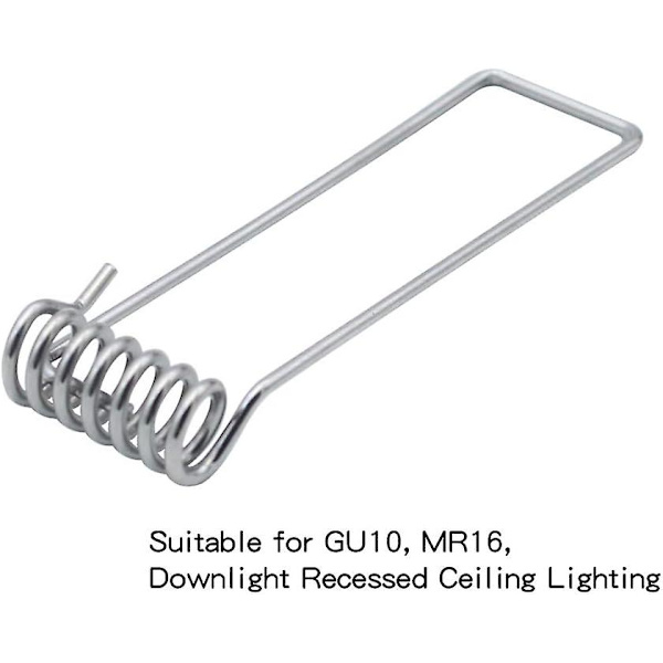20 stk. GU10 Monteringsramme Fjærklemme Klips 60mm Diameter Fjærreturringer Spenneklips For GU10 MR16 LED Takspotter Downlights Pære
